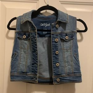 Stone washed denim jacket